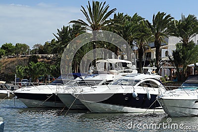 Port, Cruise Ship from Es Forti, Cala dÂ´Or, Cala Gran, Cala Esmeralda, Cala Ferrera, Cala Marcal to Porto Colom, Majorca Stock Photo