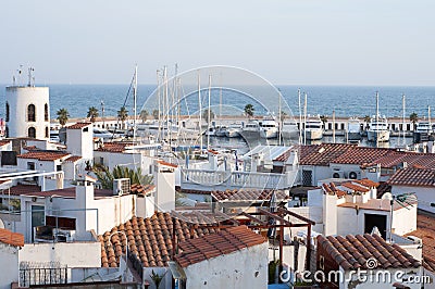 Port de Sitges - AiguadolÃ§ Editorial Stock Photo