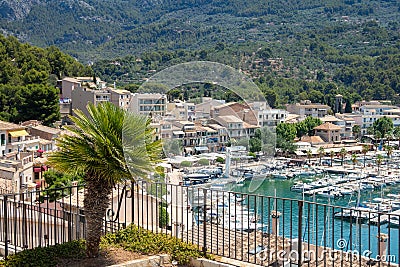 Port de Soller Editorial Stock Photo