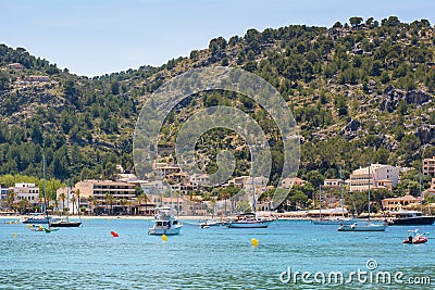 Port de Soller, Majorca seaside resor Stock Photo