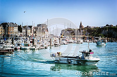 Port of Dieppe in Normandy, France Stock Photo