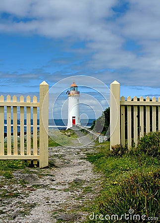 Port Fairie Lighthouse Stock Photo