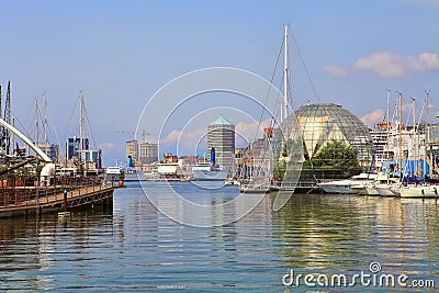 Port of Genoa. Italy. Stock Photo