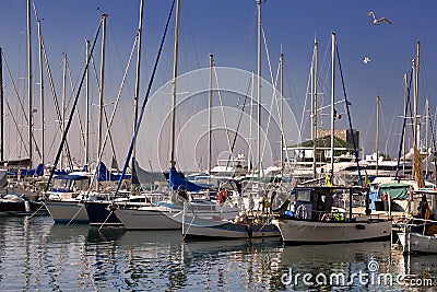 Port of Golfe Juan in France Stock Photo