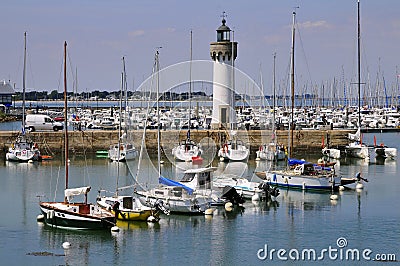 Port of Haliguen at Quiberon Stock Photo