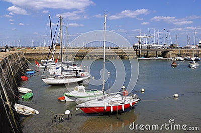 Port of Haliguen at Quiberon in France Stock Photo