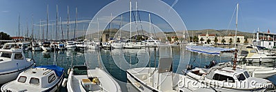 Port (harbour) in Trogir Editorial Stock Photo