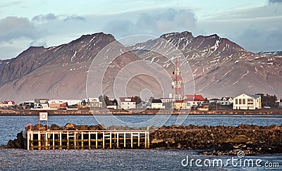 The port of Hofn (Iceland) Stock Photo