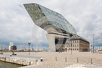 Port House in Antwerp Belgium Editorial Stock Photo