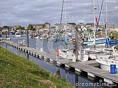 Port of Le Treport in France Editorial Stock Photo