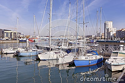 Port of Les Sables d`Olonne in France Stock Photo