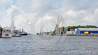 Port of Liepaja, Latvia Editorial Stock Photo