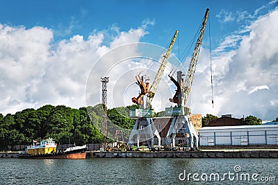 Port of Liepaja, Latvia Editorial Stock Photo