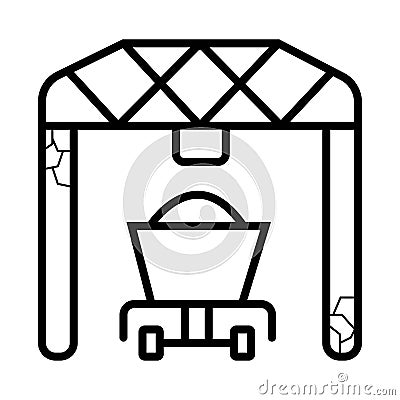 Port loader icon Vector Illustration