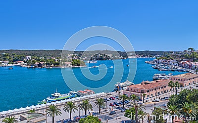 Port Mahon, Menorca island Stock Photo