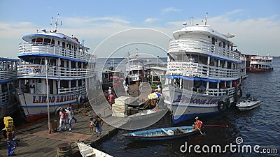 Port of Manaus Editorial Stock Photo