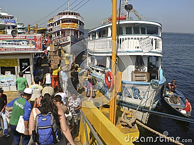 Port of Manaus Editorial Stock Photo