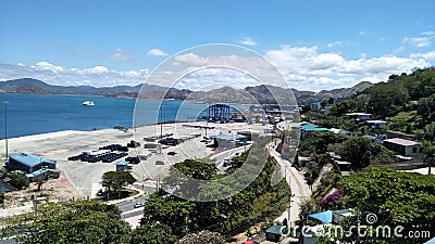 Port Moresby Dock Yard Today Stock Photo