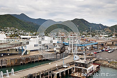 Port of Picton - New Zealand Stock Photo