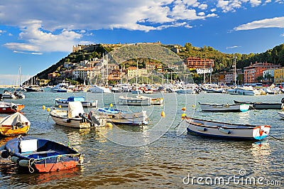 Port in Porto Ercole Stock Photo