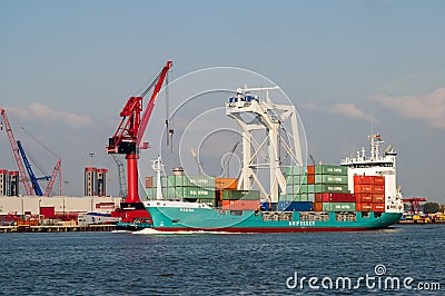 Port of Rotterdam, Netherlands Editorial Stock Photo