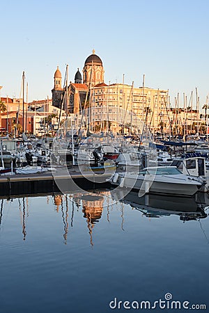 Port of Saint Raphael, Var Editorial Stock Photo