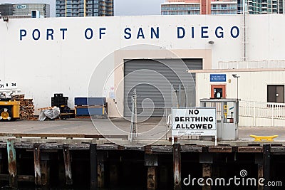 Port of San Diego Editorial Stock Photo