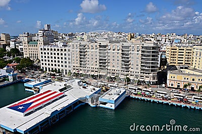 Port of San Juan, Puerto Rico Editorial Stock Photo