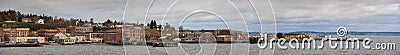 Port Townsend Waterfront Panorama Stock Photo