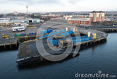 Port of Tyne, Newcastle, England Editorial Stock Photo