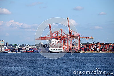 Port of Vancouver BC Canada. Stock Photo
