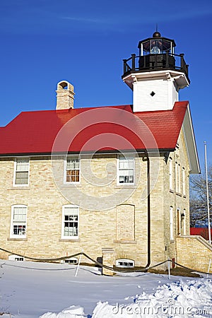 Port Washington Lighthouse Stock Photo