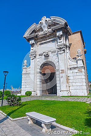 Porta Pia in Italian town Ancona Stock Photo
