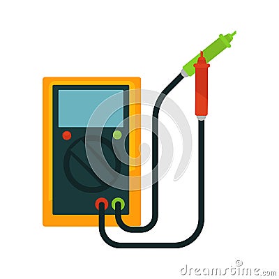 Portable accumulator that charged from car isolated illustration Vector Illustration