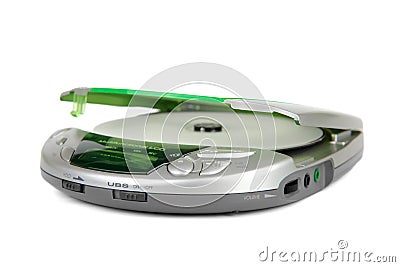 Portable CD player Stock Photo