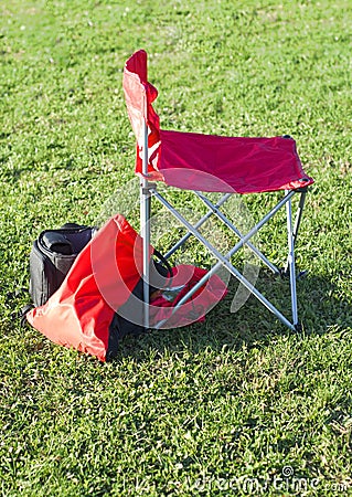 Portable Chair Stock Photo