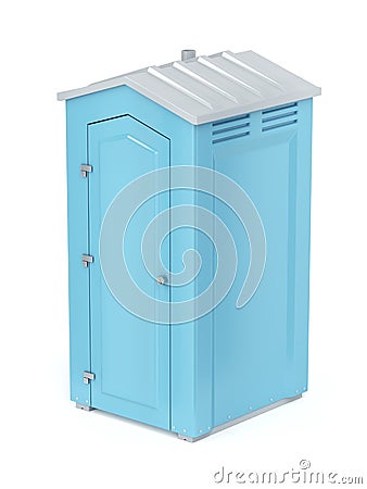 Portable chemical toilet Stock Photo