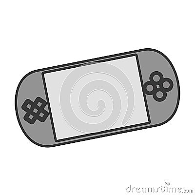 Portable console videogame Vector Illustration