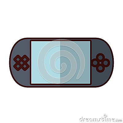 Portable console videogame Vector Illustration