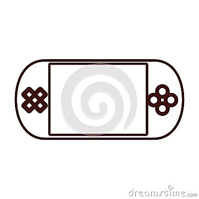 Portable console videogame Vector Illustration