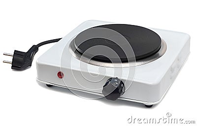 Portable electric stove Stock Photo