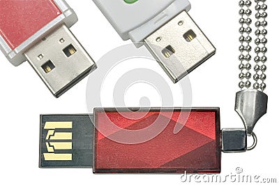 Portable flash drive Stock Photo