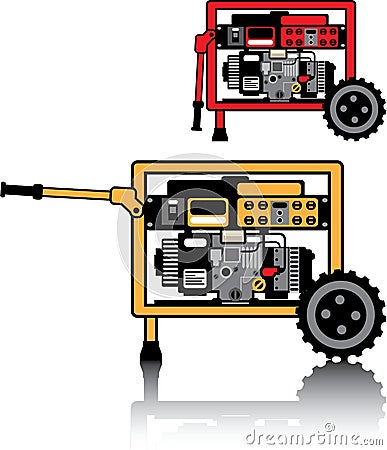 Portable Generator vector Vector Illustration