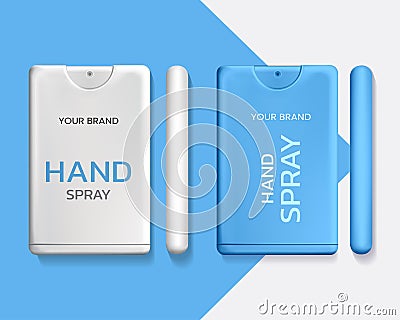 Portable hand spray packaging Stock Photo