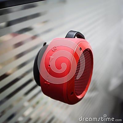 portable music column Stock Photo