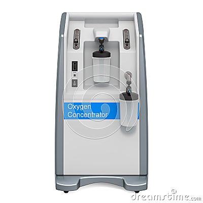 Portable Oxygen Concentrator, 3D rendering Stock Photo