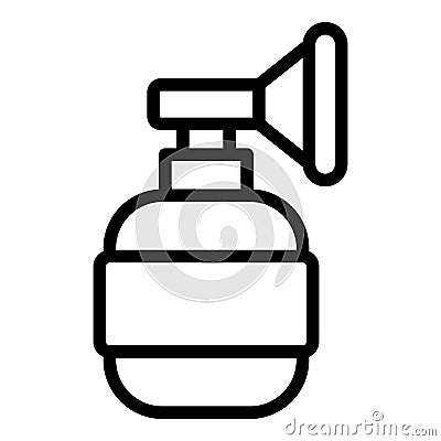 Portable oxygen mask icon outline vector. Nasal health Vector Illustration