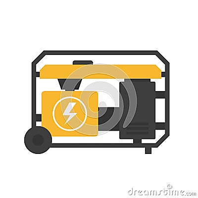 Portable power generator Vector Illustration