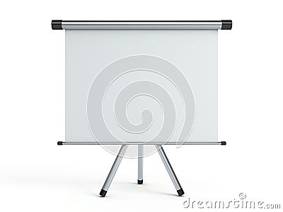 Portable projection screen Stock Photo