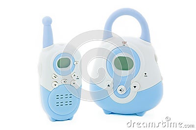 Portable radio nanny Stock Photo